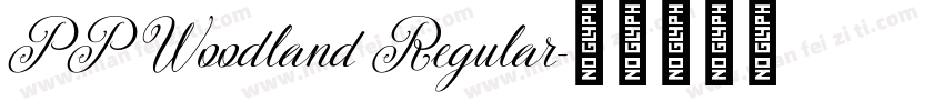 PP Woodland Regular字体转换
